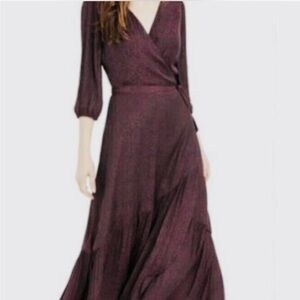 Bar III Women’s Plump Animal Print Wrap Midi Dress. Size S. SKU 125